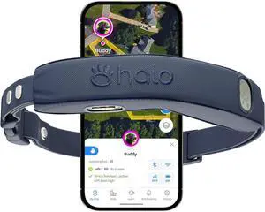 Collar 4, All New GPS Wireless Dog Fence & Dog Training Collar with GPS Tracker, Subscription Required, Waterproof, One Size, Midnight