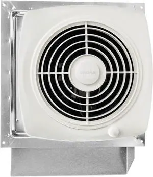 509S Through-the-Wall Ventilation Fan, White Cover, On/Off Switch, 200 CFM, 8.5 Sones, 8"