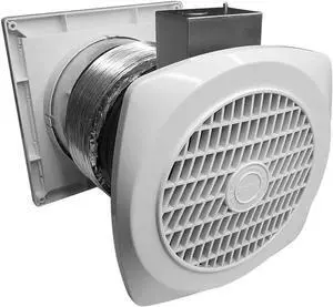 Ventilation Exhaust Fan for Home, Through-The-Wall Utility Fan, 70 CFM, 4.0 Sones, 6 inch