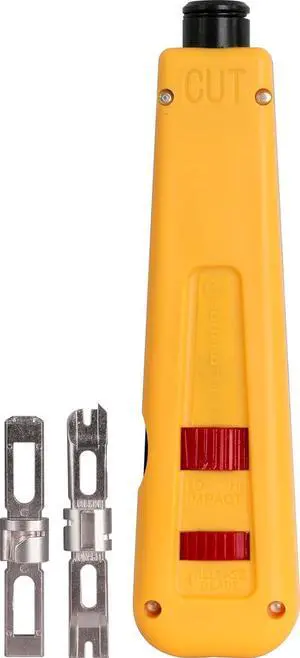EPD-91461, Manual Punchdown Tool with 2 Steel Blades 66 and 110 for Punchdown Blocks