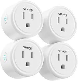 5G 15A Smart Plugs, WiFi Plugs Work with Alexa and Google Home, Home Outlet Remote Control & Timer, 5GHz 2.4GHz Wi-Fi Compatible, ETL FCC Listed, White, 4 Pack by DT