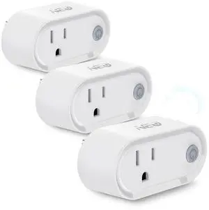 Z-Wave Plus Smart Mini Plug 3-Pack, Compact Outlet for Home Automation, Compatible with SmartThings, Basic On/Off Function, 500 S2, Energy Efficient Remote Control by DT