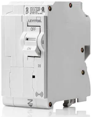 35A 2-Pole Plug-On Smart Standard Branch Circuit Breaker, Hydraulic Magnetic, 120/240 VAC, LB235-S, White by DT