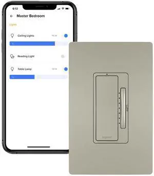 Legrand Radiant WNRL50NI Smart Tru-Universal Dimmer with Netatmo, Compatible Alexa, Google Assistant & Apple it, Nickel (1 Count) by DT
