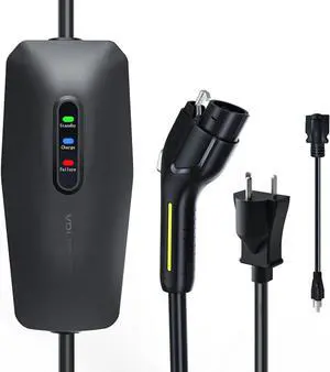 Ll 1&2 EV Charger, Electric Vehicle Portable Charger with 20FT Cable, 3.5KW 16Amp Home Car Charging Station, 110V-240V NEMA 6-20 & 5-15 Plug Adapter, for All SAE J1772 by DT