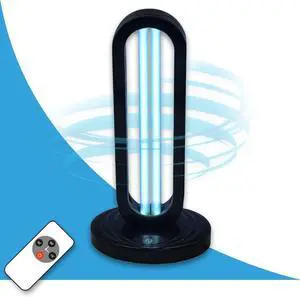 Tower - UV Light Sanitizer & Ultraviolet Lamp with Remote Control (UV-C Cleaner for Home, Room, Office | 38W UVC Disinfection Bulb Kill Germs, Bacteria, Virus, Dust USA) by DT