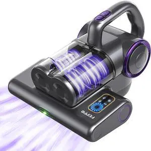Mattress Vacuum Cleaner, 16Kpa Bed Cleaner with 253.7nm UV-C Light, 140°F Heat, HEPA Filter & Ultrasonic, Versatile Handheld Vacuums for Bed, Sofa, Couch, Crib(Corded, 500W) by DT