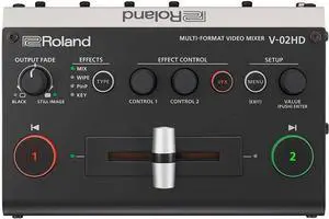 Professional A/V Multi-Format Video Switcher (V-02HD) by DT