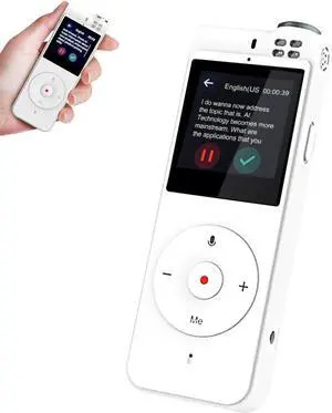 Navitomoon Voice Recorder | 134 Languages Speech-to-Text & Translation Lecture Digital with Transcription for Meetings/Classes No Monthly Fees by DT