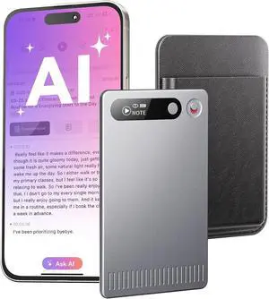 AI Voice Recorder with App Control, Advanced Technology for Transcription & Summarization, 64GB Memory, Magnetic Case, Supports 50 Languages  Audio Lectures, Meetings, Interviews by DT