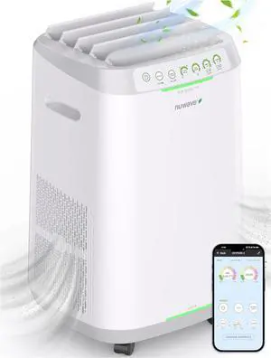 OxyPure ZERO Air Purifier with Washable and Reusable Bio Guard Tech Filter, Large Room Up to 2002 Ft², Quality Monitor, 0.1 Microns, 100% Capture Irritants like Smoke, Dust, Pollen by DT