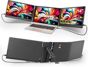2025 New Upgraded Laptop Screen Extender Portable Monitor, 1080P FHD IPS Screen, Monitor for Laptop, Fit 13-17" Plug & Play Compatiable with Windows/Mac/Android/Switch (14 inch) by DT