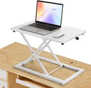 6 Fixed Height Lls Standing Desk Converter, Sit-to-Stand Desk, 23.6" x 13.4" Surface, Supports 33 lbs, Max 15.2"  Great for Monitors and Laptops by DT