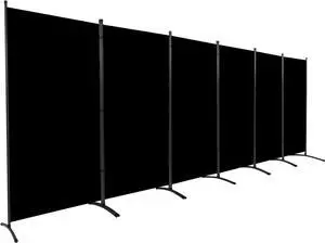 Room Divider 6FT Folding Privacy Screens, 6 Panel Partition Dividers w/Freestanding Design, Portable Wall for Separtation, Fabric Screen Home Office Bedroom Dorm by DT