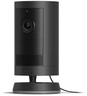 Introducing  Outdoor Cam Plus, Plug-In  Wide-Angle 2K Video with Vision, Low-Light Sight for full-color night vision, Mount-anywhere versatility, Black by DT