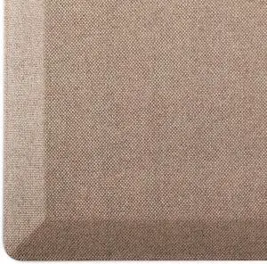 Anti Fatigue Cushioned Comfort Mats for Standing, 3/4 Thick Ergonomic Desk Office, Non-Slip, Ultra Soft, Memory Foam Rugs Home, Kitchen, Laundry, 20"x39", Light Beige by DT