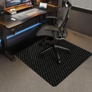Office Chair Mat for Carpet, 48"x36" Anti-Slip Waterproof Floor Protector Desk Rolling Chairs, Heavy Duty with Studs,Easy Glide Home,Gaming by DT
