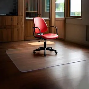 Office Chair Mat for Hardwood Floor, 63" x 51" 0.08" Clear Floor Mat, Thickness Heavy Duty Computer&Desk Mat,Floor Protector Mats by DT