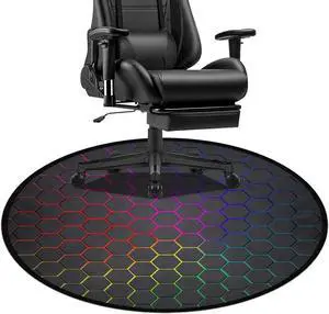 Gaming Chair Mat 47inch for Hardwood Floor Anti-Slip Office Carpet Desk Computer Protector Room 4 ft by DT