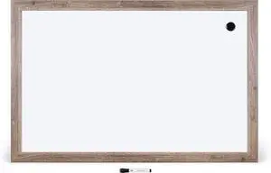 Decor Magnetic Dry-Erase Board, 36 X 24 Inches, Rustic Wood Frame by DT