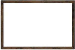 Magnetic White Board 24" x 36" - Dry Erase with Built-in Marker Tray Rustic Wooden Frame Whiteboard Wood by DT
