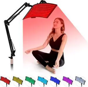 7 in 1 Portable Light Therapy for Face Body Lamp with Stand, 920nm Red Infrared Device, LED Skin Care at Home by DT