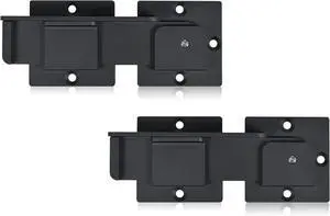 7.5" Flip Gate Latch Lock with Padlock Holes 2Pack, 4mm Heavy Duty Aluminum Alloy Door Latch for Outdoor Wooden Fence, Swing and Sliding Open Gate, Double Gate, Barn Door, Shed, Vinyl Fence