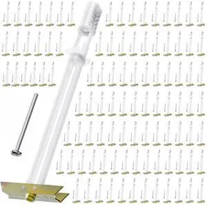 Drywall Anchor with Included Bolts for 1/4-20, Heavy Duty Hollow Wall Anchors for TV Mounting Kit, Stainless Steel Hollow Wall Anchors Holds up to 270lbs Each in 1/2 Drywall (Pack of 99)