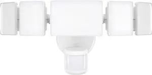 100W Motion Sensor Outdoor Lights, 10000LM 6500K Daylight Flood Lights Outdoor Motion Sensor, Dusk to Dawn Outdoor Lighting, IP65 Waterproof Motion Detector Lights for Outside, White