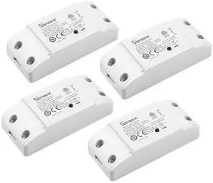 BASICR4 Wi-Fi Smart Switch,DIY Module for Smart Home Automation Solution,Compatible with Alexa & Google Home Assistant,4 Pack