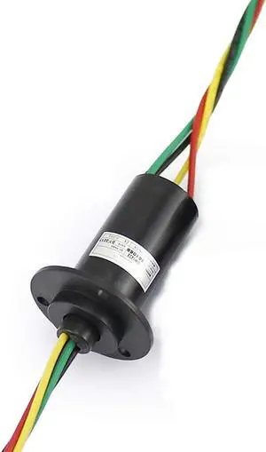 3 4 5 6 8 Wires 5A 10A 15A 30A 60A Electrical Slip Ring Collector Ring Rotary Electrical Contact Joint Rotary Connector Commutator (4 Wires 15A Diameter 29.8mm)