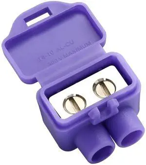 Aluminum to Copper Wire Connectors, Copper to Aluminum Wire Connectors with 2 Port, 10 Pack