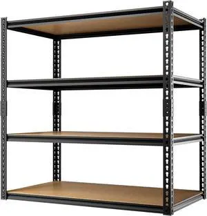 4-Tier 40" W x 20" D x 60" H Garage Shelving Storage Rack 2000LBS Metal Storage Shelves Units Basement Utility Shelf Adjustable Pantry Shelving