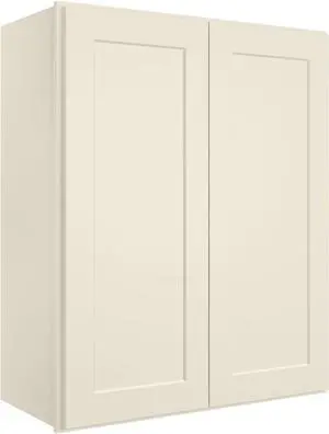 Wood Wall-Mounted Cabinet,Bathroom Medicine Cabinet with Adjustable Shelves and 2 Soft-Close Doors,Laundry Storage Cabinet for Bathroom,Kitchen,Living Room 12"D*24"W*30"H,Shaker Antique White