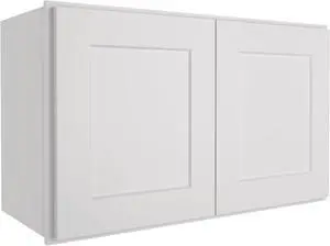 Wood Wall-Mounted Cabinet,Bathroom Medicine Cabinet with 2 Soft-Close Doors,Laundry Storage Cabinet for Bathroom,Kitchen,Living Room 12" D*30" W*18" H, Light Gray