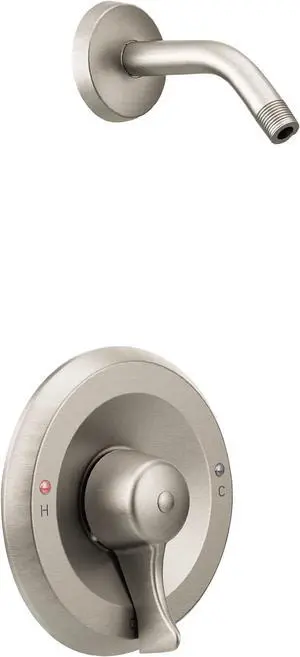 Commercial M-DURA Classic Brushed Nickel PosiTemp Shower Trim Kit Featuring Lever Handle and Shower Arm, without Showerhead, Valve Required, T8375NHCBN