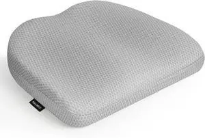 Office Chair Cushion - Breathable Pressure Relief Seat Cushion with Hours Sitting on Gaming/Car/Wheelchair, Extra-Dense Air Fiber for Orthopedic Coccyx, Sciatica & Hip Support (Light Gray)