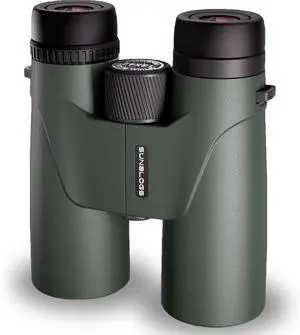 12x42 HD Binoculars for Adults High Powered, Super Bright BAK4 Prism Waterproof Binoculars with Low Light Vision for Bird Watching Outdoor Hunting Travel Hiking Sports Stargazing Cruise (Green)