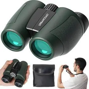12x32 Compact Binoculars for Adults and Kids - High Powered Lightweight Small Binoculars with Large View - Super Bright Waterproof Binocular for Bird Watching Travel Cruise Ship Hiking Sports Concert
