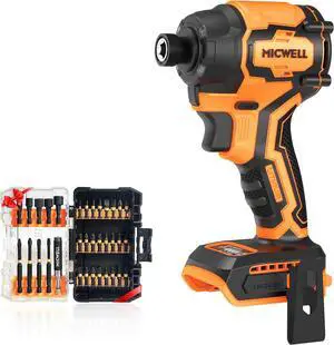 Cordless Impact Driver (Tool Only) Compatible with Dewalt 20V Max Battery, Up to 2300 In-lbs Brushless1/4" Impact Driver, 4-Speed Lightweight Power Impact Drivers with Tool Bag, LED Light