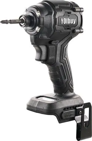 YOIbuy Cordless Impact Driver (Tool Only), Ultral short head, Mega power, Compatible with Dewalt 20V Batteries, 1/4"Brushless impact dirver with 4-Speed Settings, Smart-Mode, LED Light (BLACK)