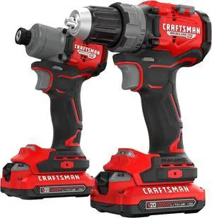 20V RP Cordless Drill Driver and Impact Driver, Brushless 2-Tool Power Tool Combo Kit, LED Work Light, Includes Battery and Charger (CMCK2530C2)