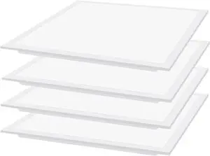 2X2 LED Flat Panel Light Drop Ceiling Office Fixture,5000K Recessed Edge-Lit 0-10V Dimmable LED Flush Mount Ceiling Light, 5800 lumens 2x2 Troffer Lights for Kitchen,ETL