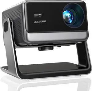 Video Projector With Wifi And Bluetooth, Smart Movie System/ Dolby Audio/ Auto Focus & Keystone Portable Projector, 4k Decode 1080p Native For Home Theater / Outdoor