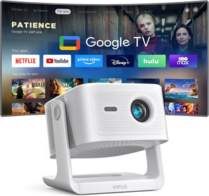 Proiettore 4K NUTORMO Con Netflix, 2000 ANSI, Motore Ottico Sigillato, Dolby Audio 20W, Regolazione AI