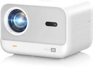 [Sound by JBL & High Brightness]  with WiFi and Bluetooth, Projector 4K Support, Auto Focus/Keystone Correction, 3D Sound Movie Proyector, Portable projector for Home Outdoor