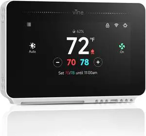 Programmable Thermostat for House with 4.3" Touch Screen, WiFi Smart Home AC and Heating, App/Voice Control, Compatible Alexa Google Assistant, C-Wire Required, TJ-919T
