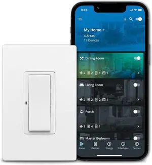 Wi-Fi Smart Home Switch Works with Hey Google and Alexa, Color Change Kit (White/Light Almond/Ivory)