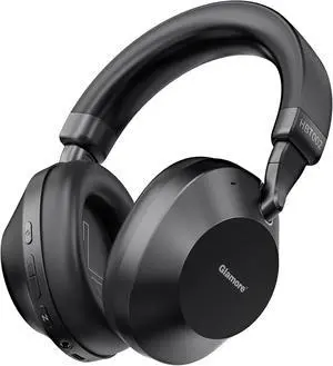 Noise Cancelling Headphones Over Ear Bluetooth 5.3, Wireless/Wired Headset with Mic, 40H Playtime, Deep Bass, Foldable, Transparency Mode, Ideal for Airplane Travel, Work, Commute, Sleep