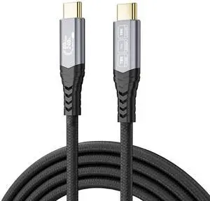 80Gbps USB c Data Transfer Cable 10FT for Thunderbolt 5 Cable,USB4 Gen4 4,16K@60Hz/Dual 8K@60Hz, 240W, MacBook Pro,Hub,Dock,eGPU,Laptops,Display Monitor 10FT/3m